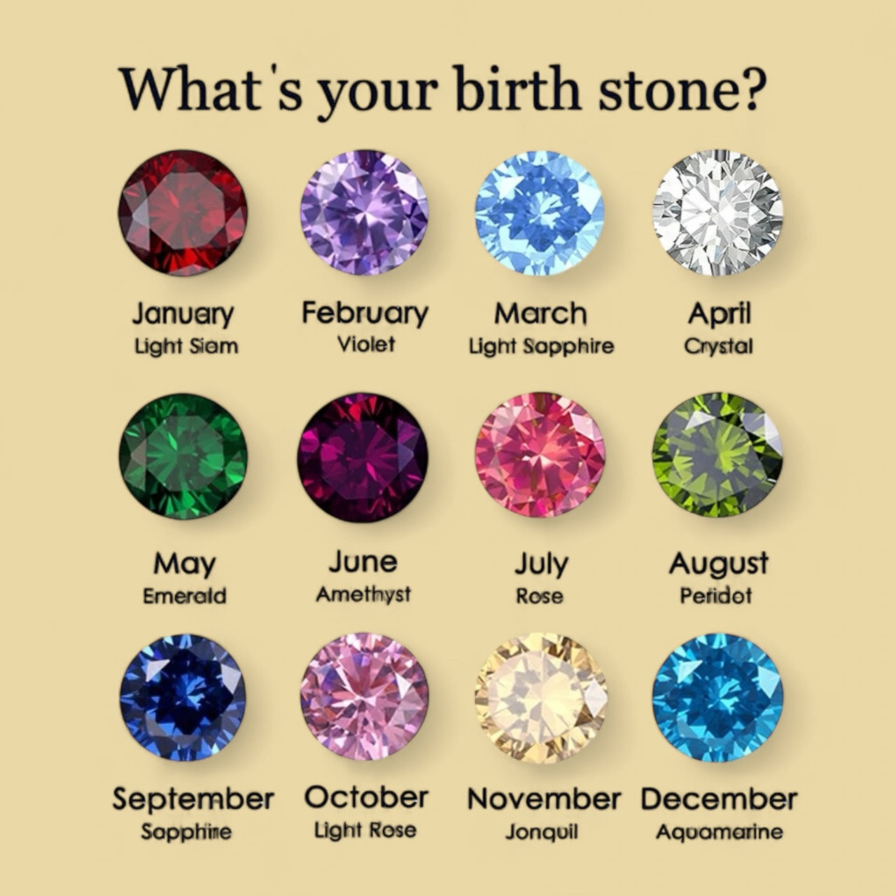 Birthstone Beads Kette