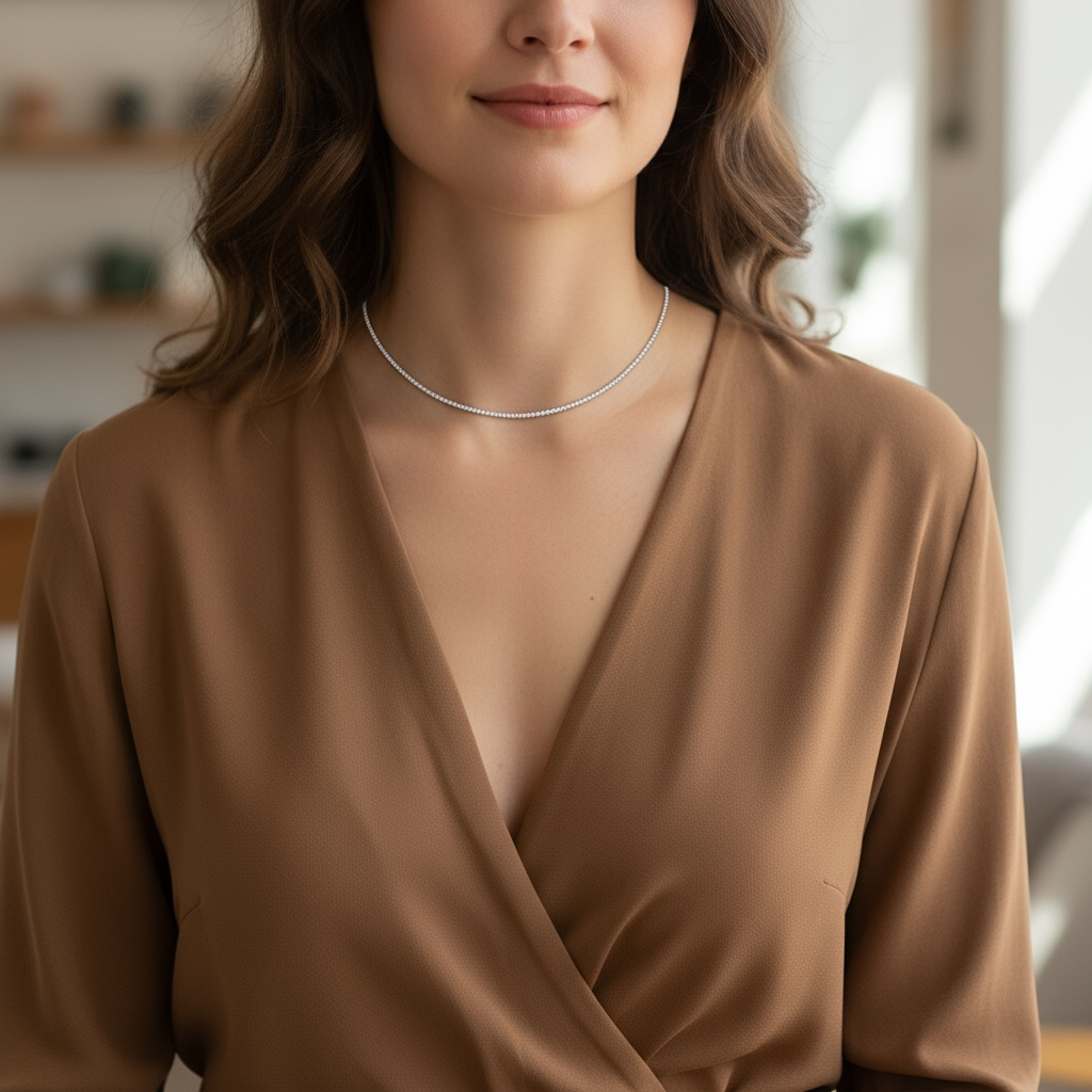 Birthstone Tennis Necklace