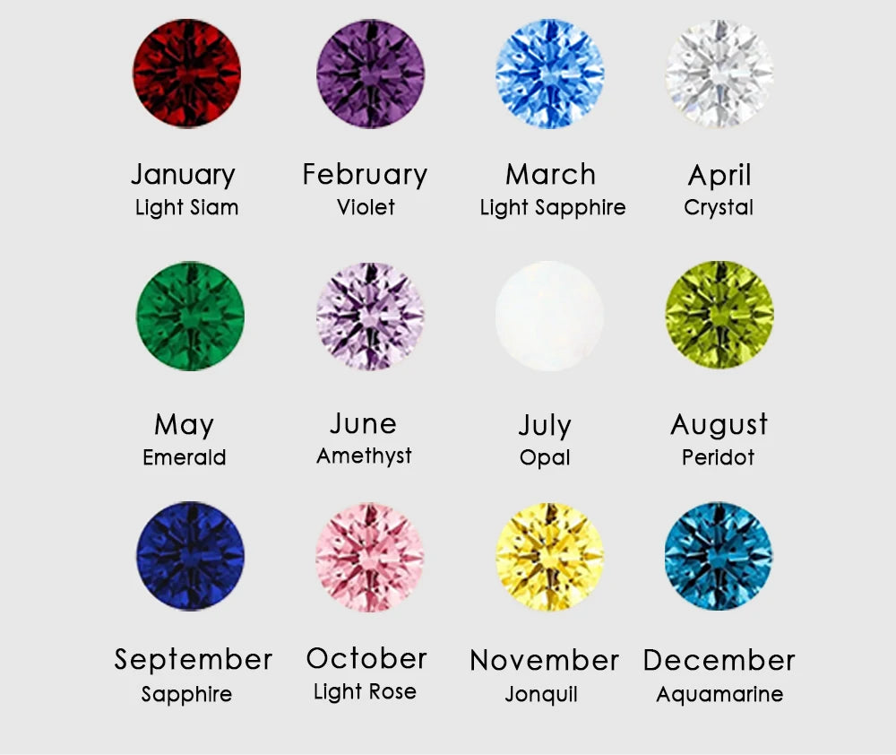 Crystal Birthstone Charm