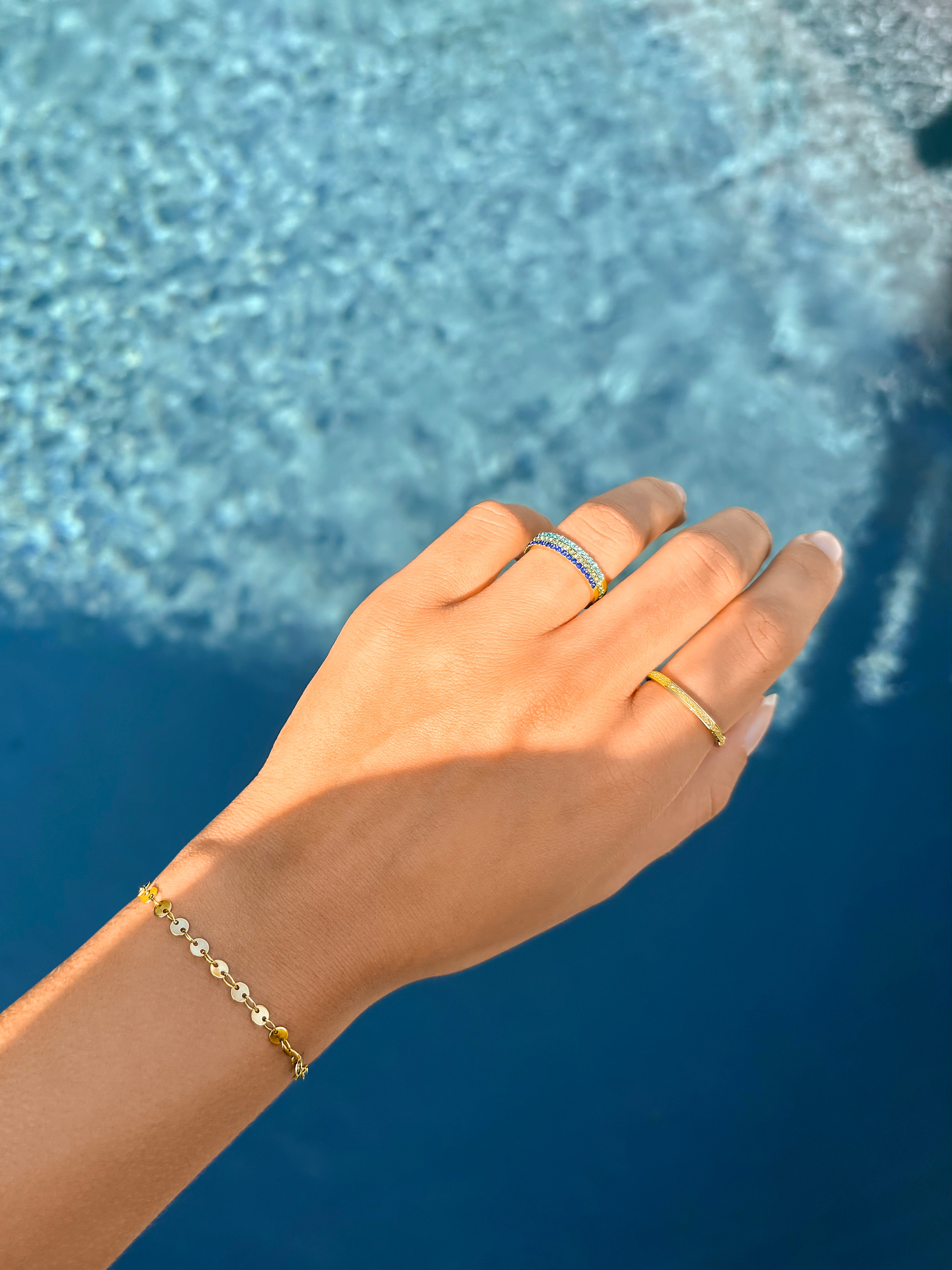 Pave Ring September Birhtstone