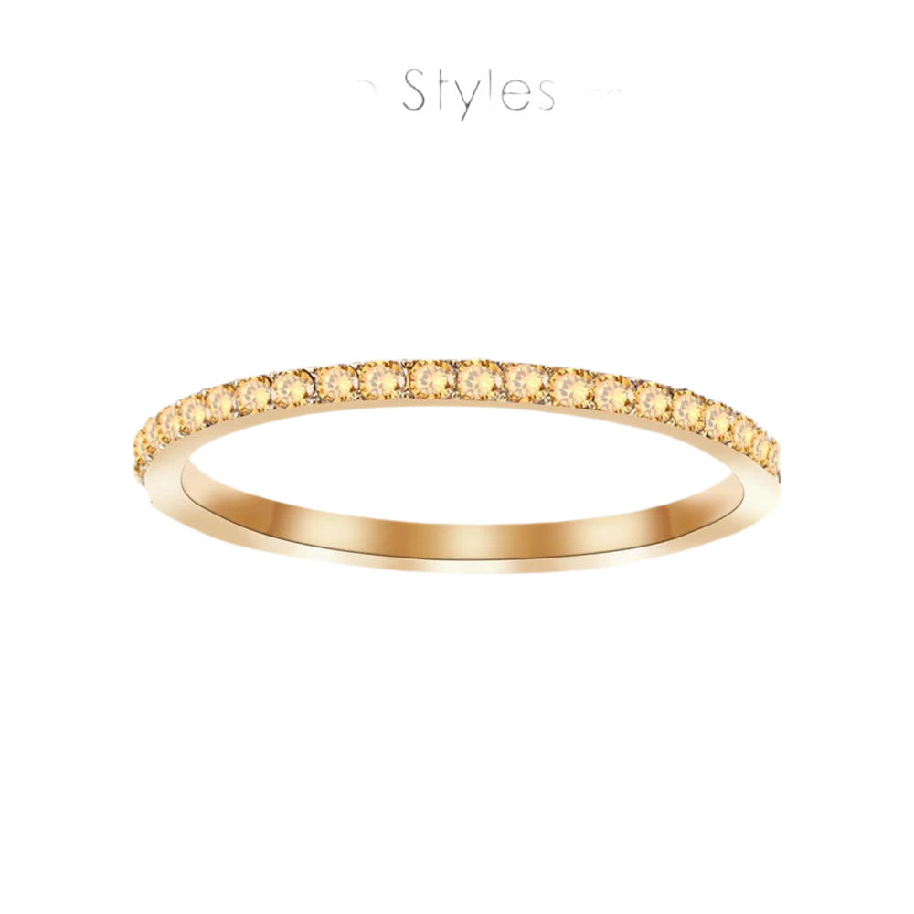 Pave Ring November Birthstone