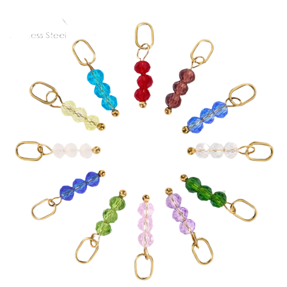 Crystal Birthstone Charm