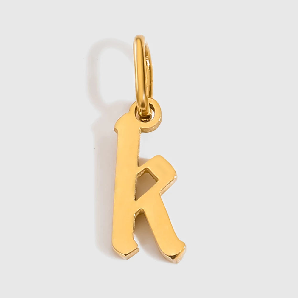 Old Style Letter Charm