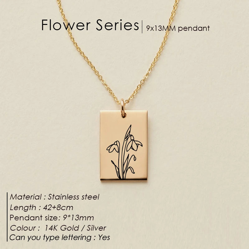 Floral Botanical SQ Kette