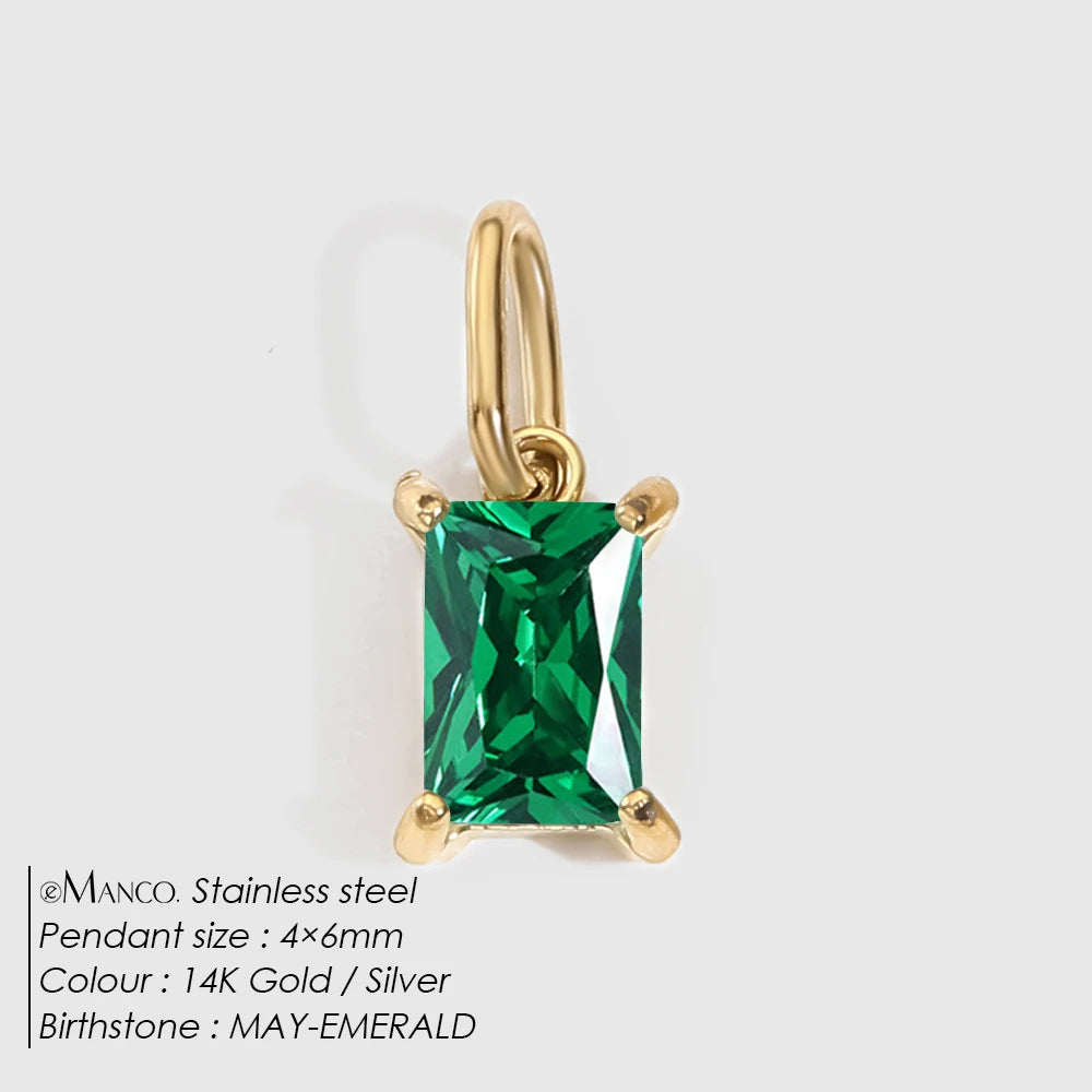 Princess Birthstone Charm