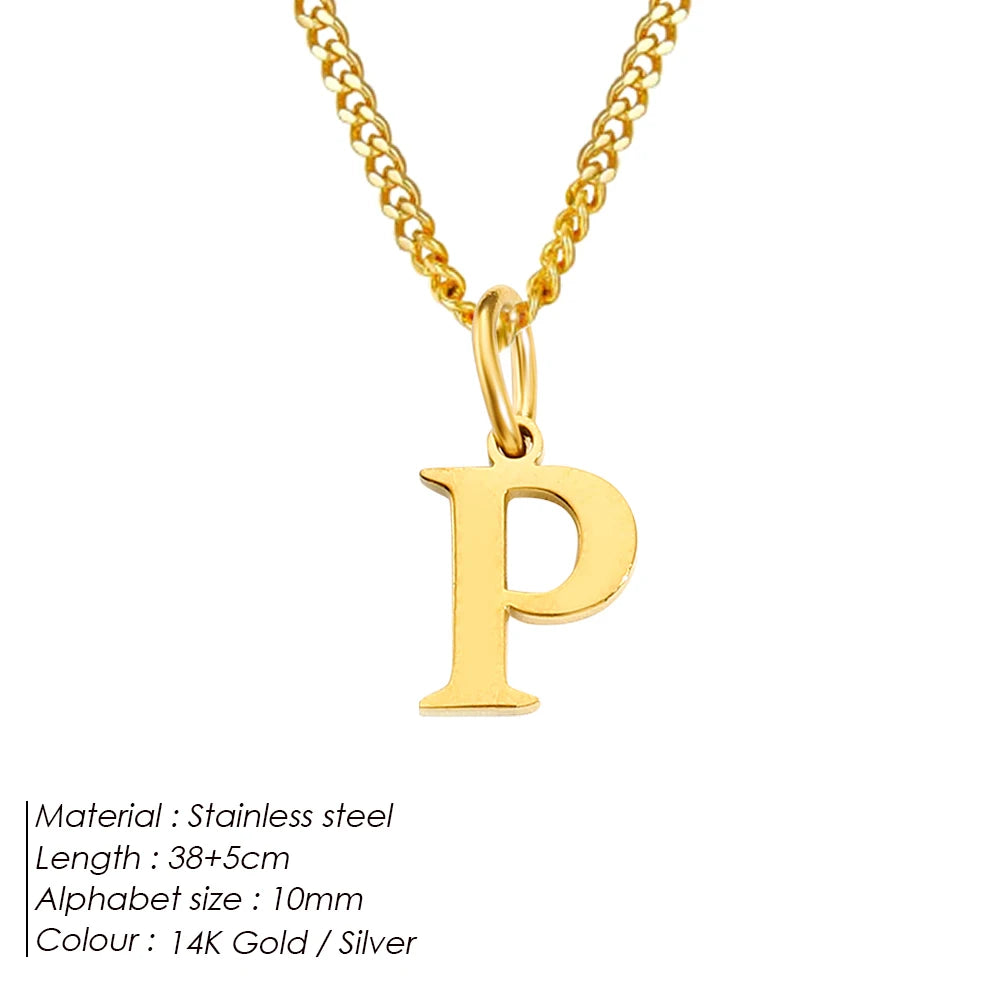 Letter Charm Kette