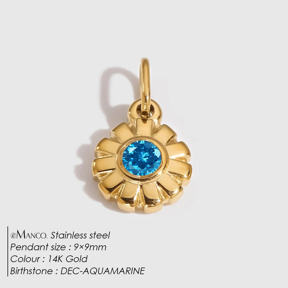 Flower Birthstone Charm