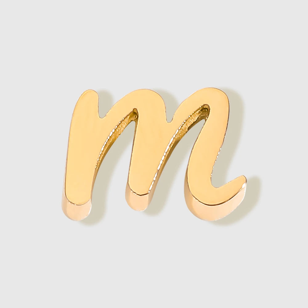 floating Lowercase letter Charm