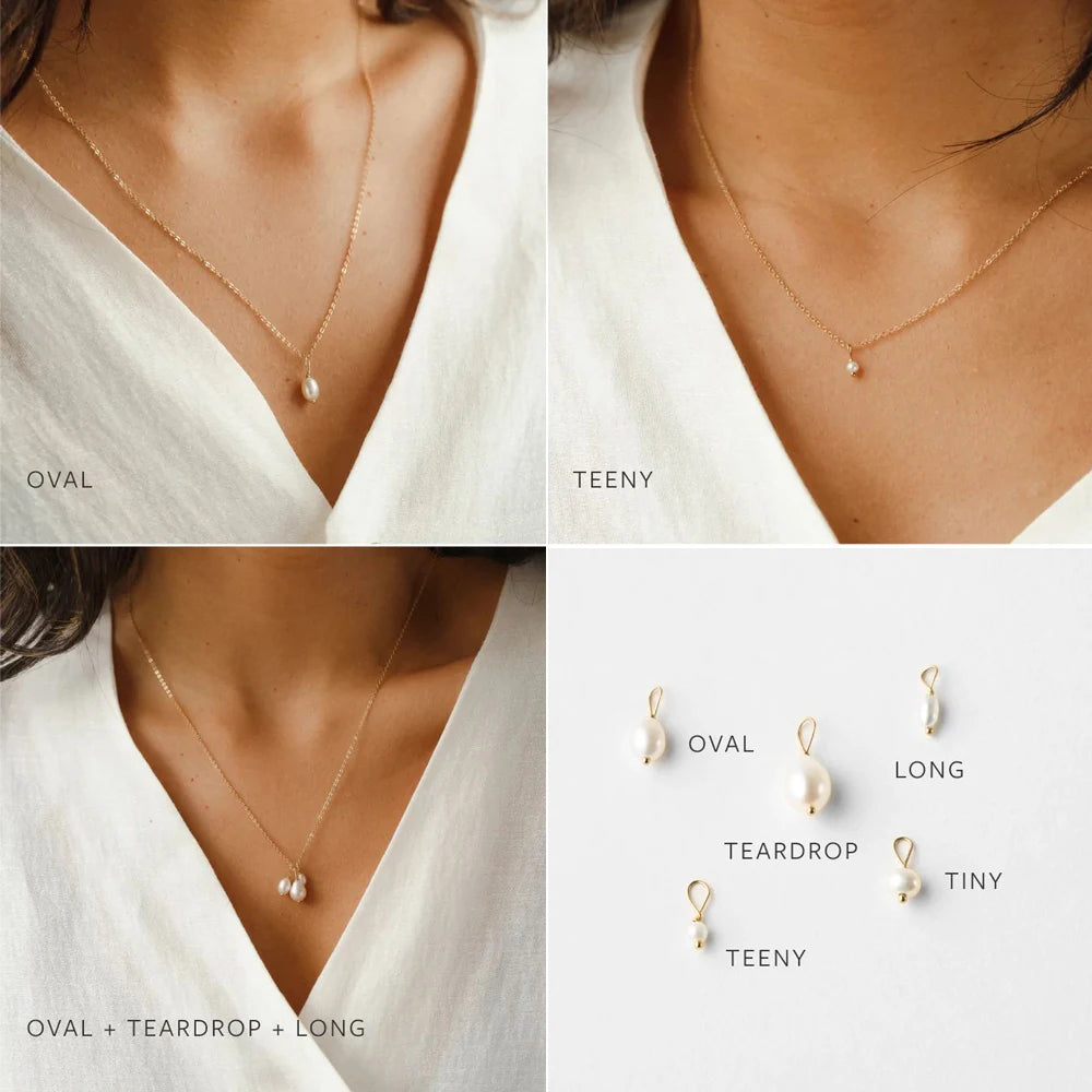 Irregular Vegan Freshwater Pearl Kette