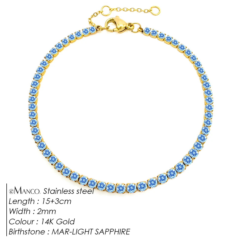 Birthstone Tennis Bracelet