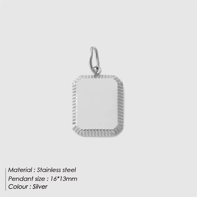 Square Tags Charm