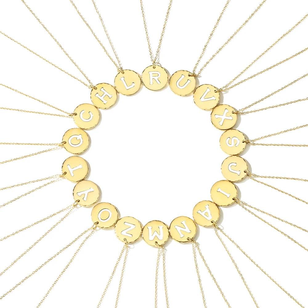 EmailleBuchstaben Coin Kette