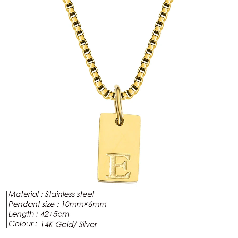 Letter Tag Box Kette