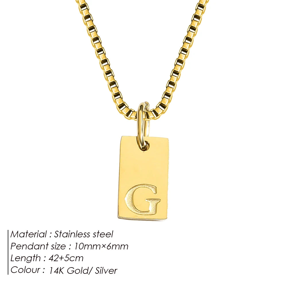 Letter Tag Box Kette