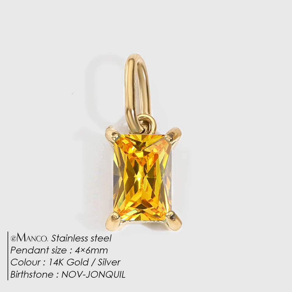 Princess Birthstone Charm