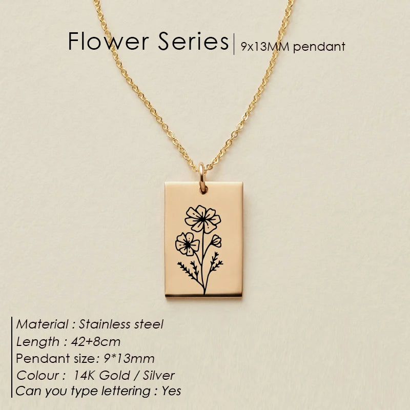 Floral Botanical SQ Kette