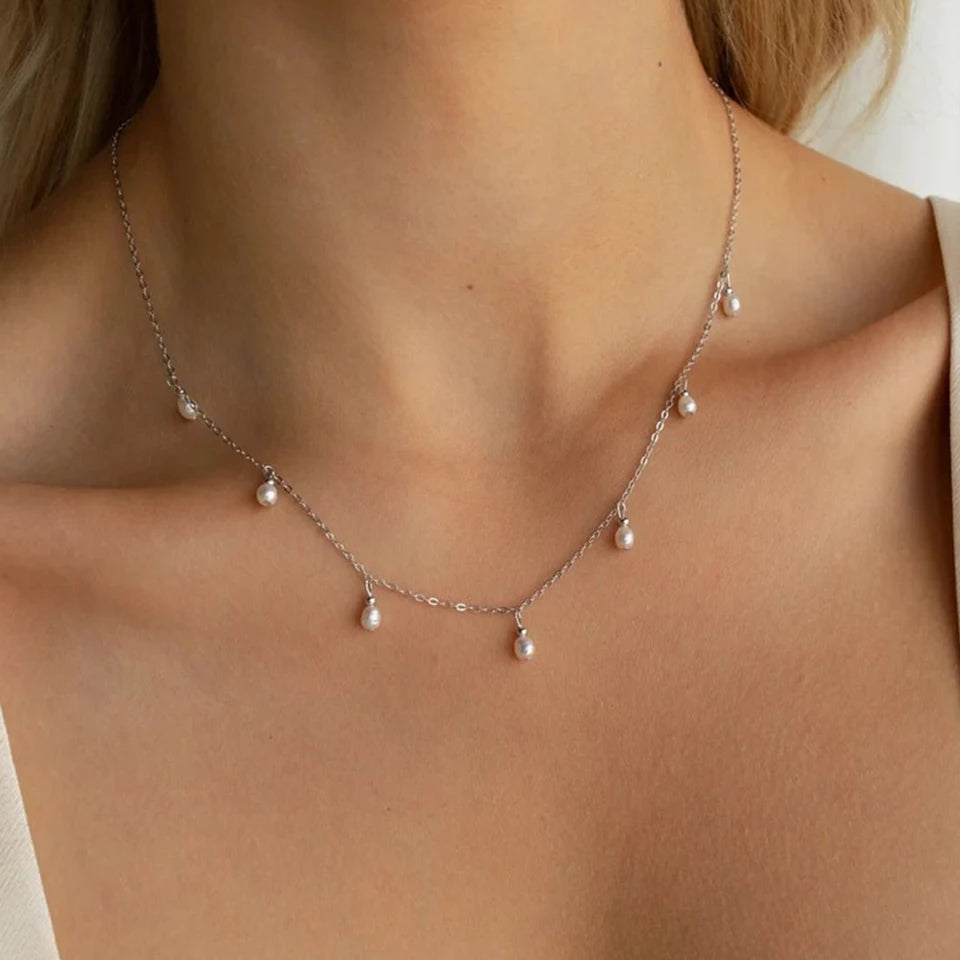 vegan multi oval perla Kette