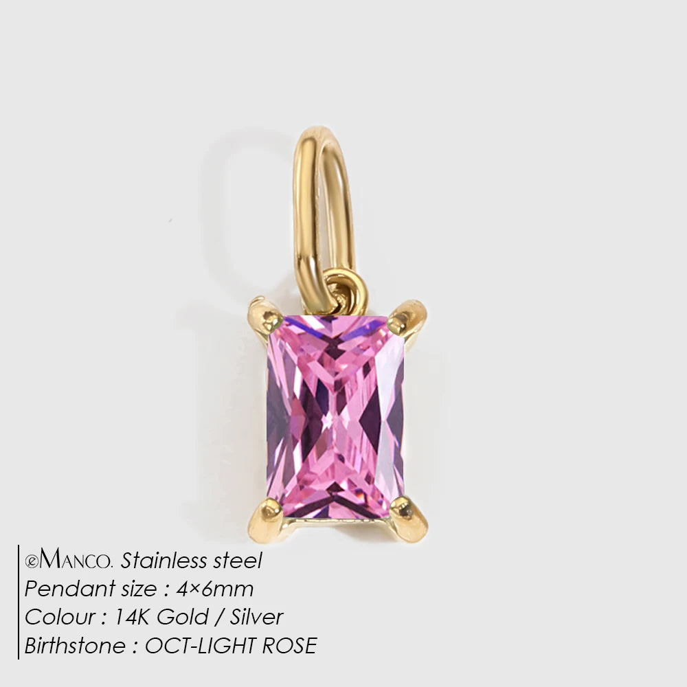 Princess Birthstone Charm