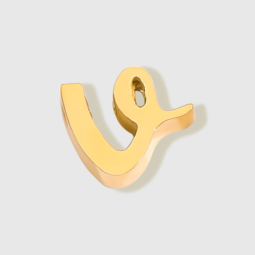 floating Lowercase letter Charm