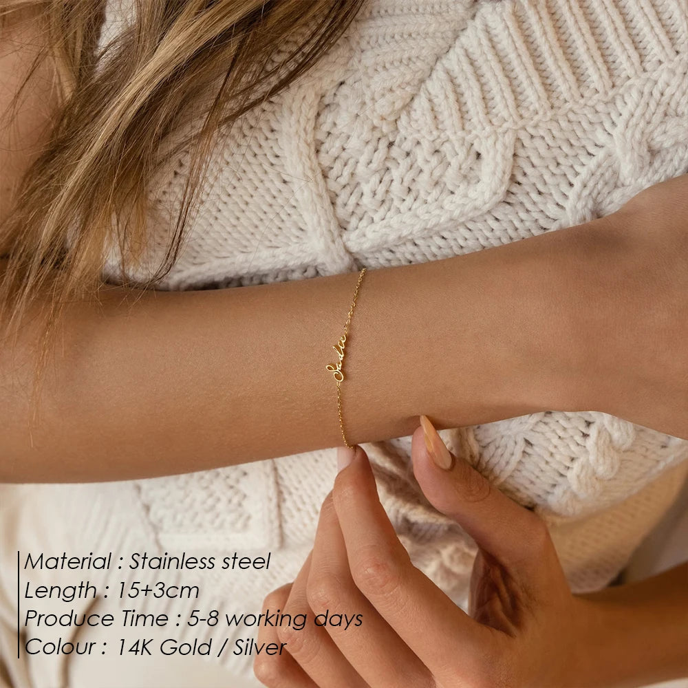 Customized Name Armband SN Schrift