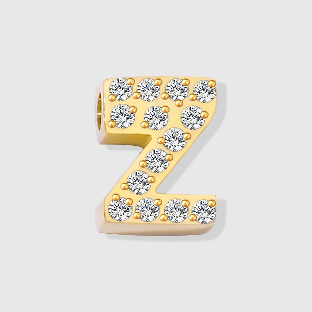 Shiny Floating Letter Charm