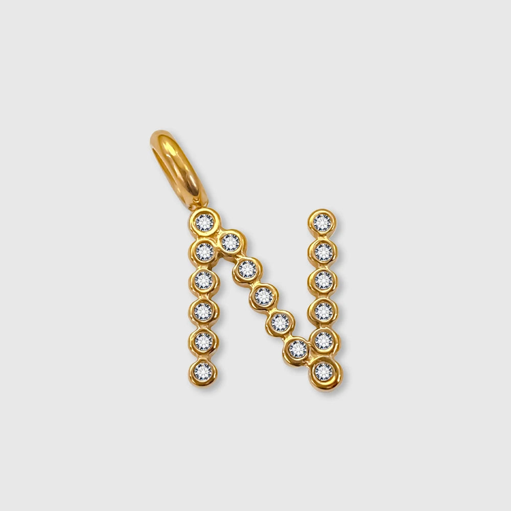 Letter Shinny Dots Charm