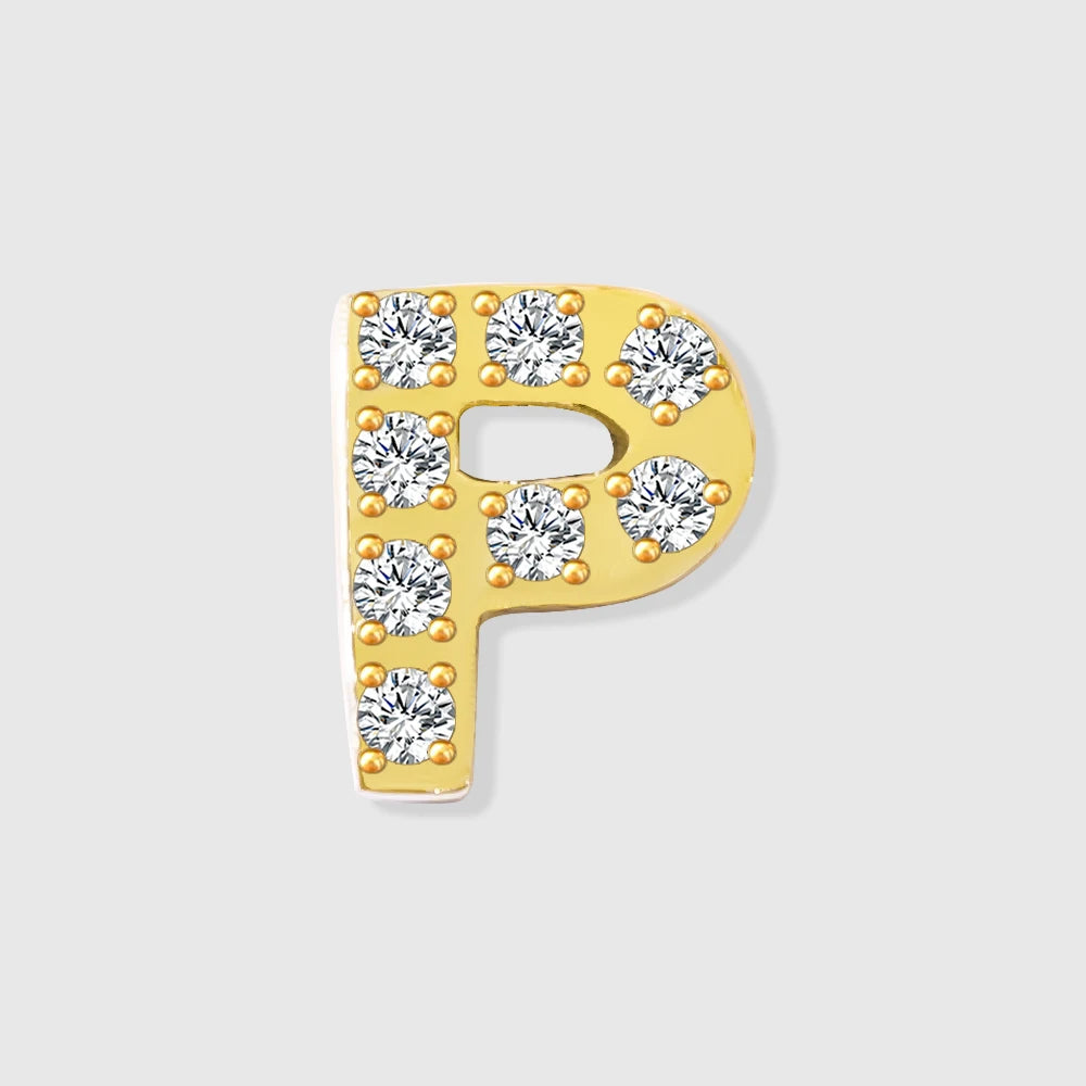 Shiny Floating Letter Charm