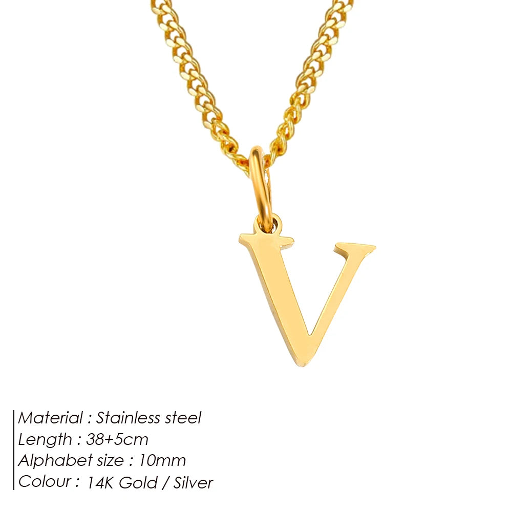 Letter Charm Kette