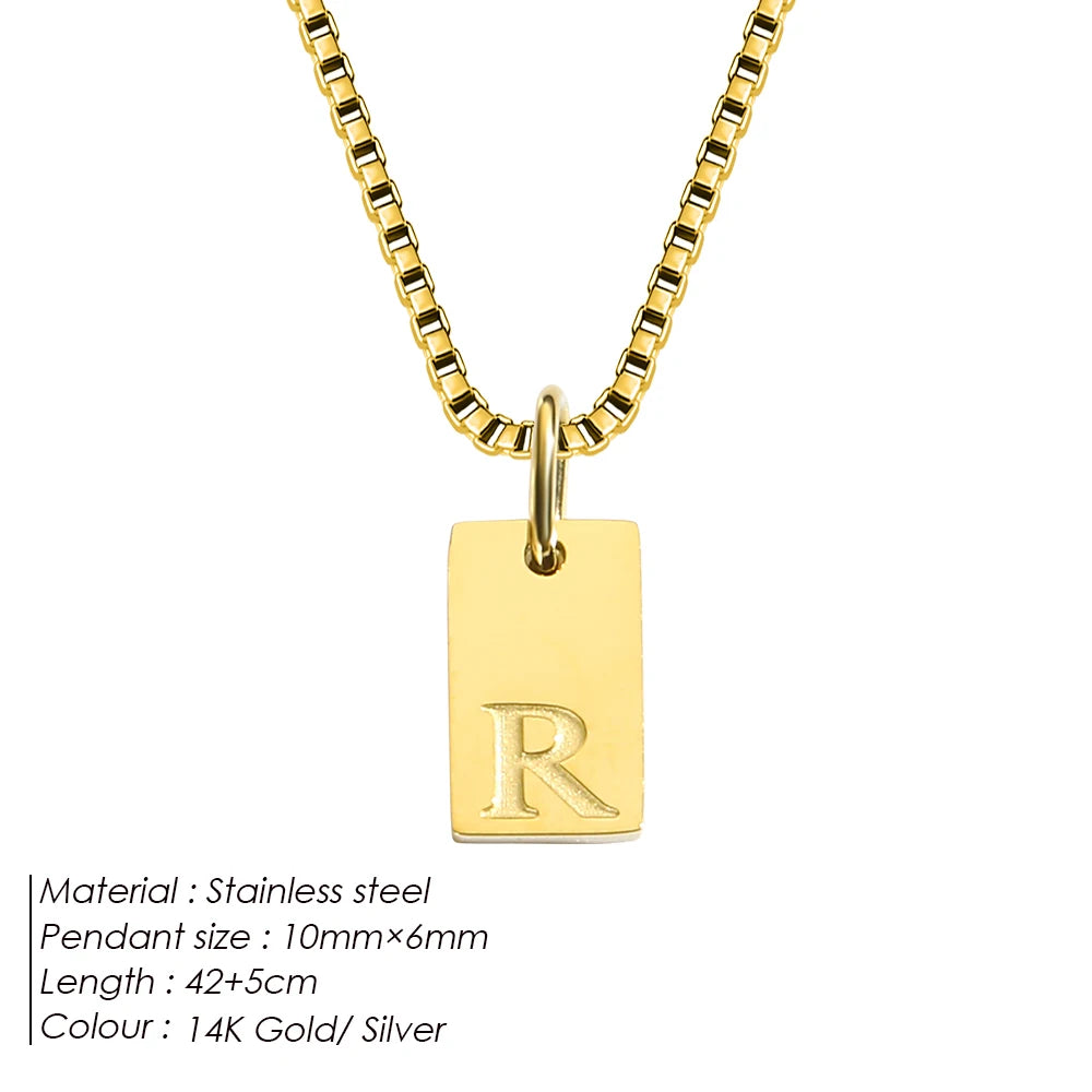 Letter Tag Box Kette