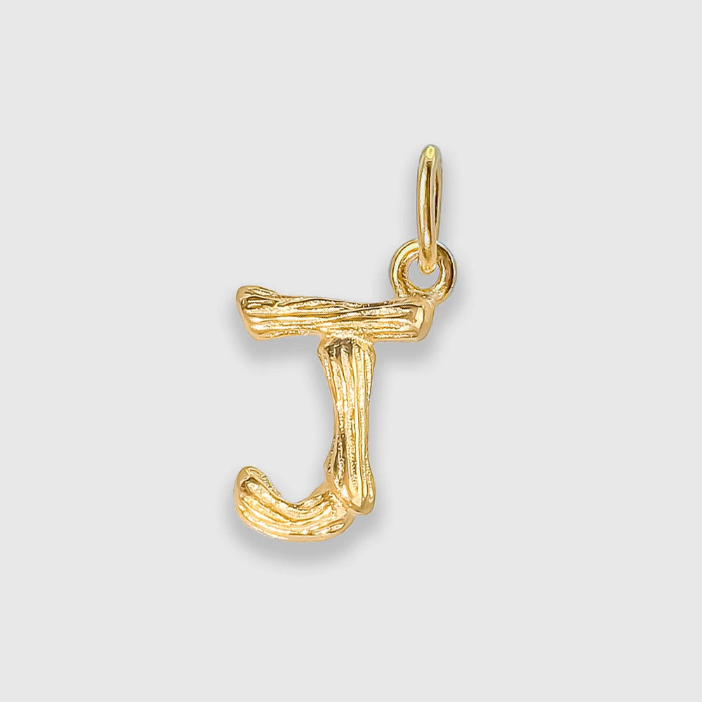 Bamboo Letter Charm