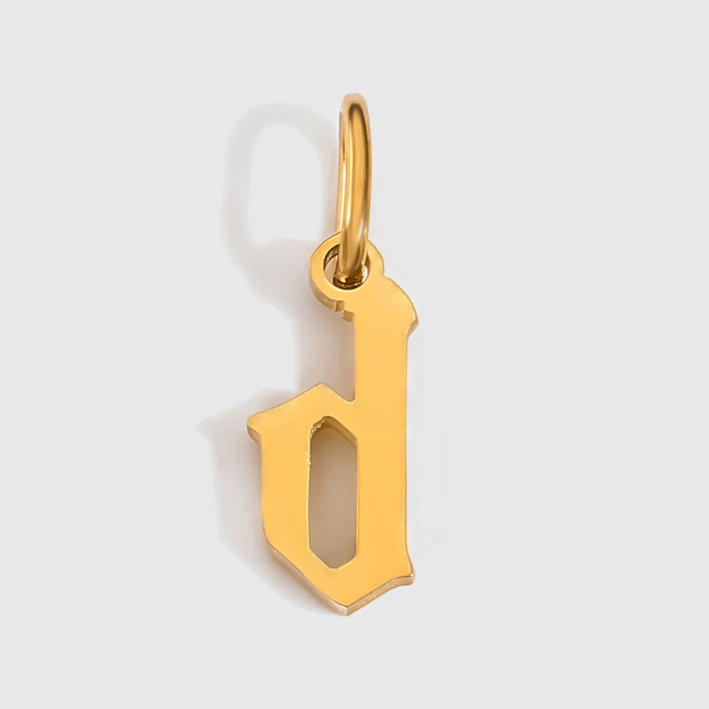 Old Style Letter Charm