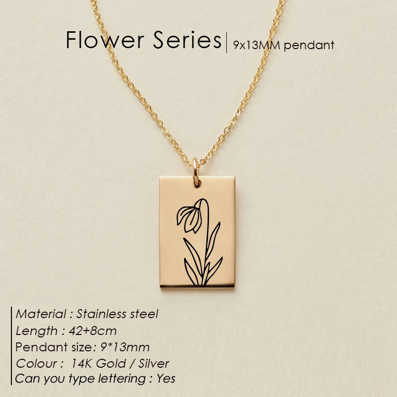 Floral Botanical SQ Kette