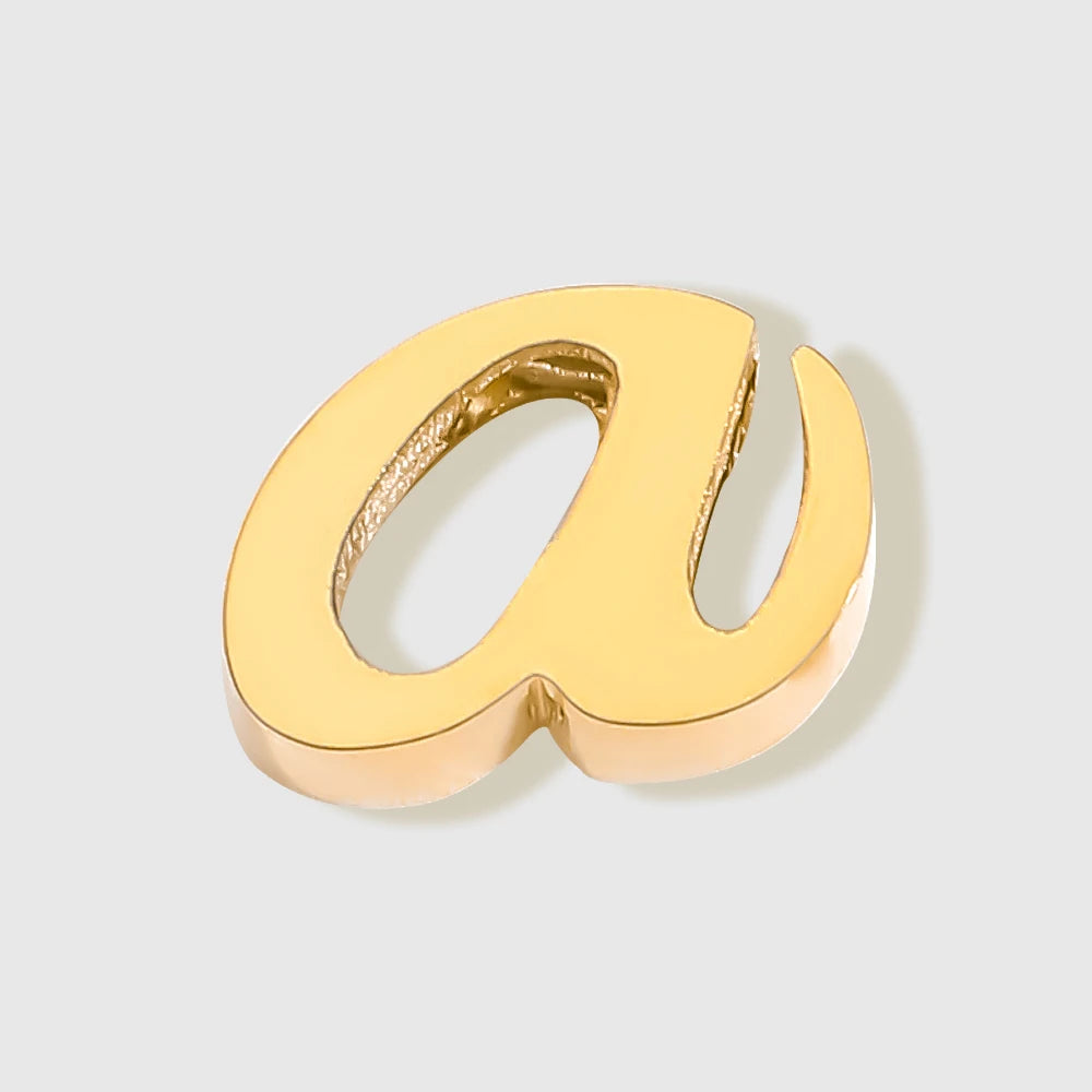 floating Lowercase letter Charm