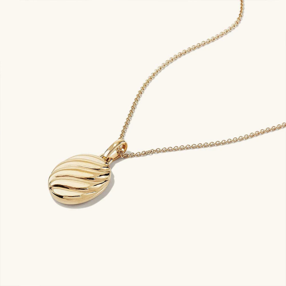 Oval Croissant Kette