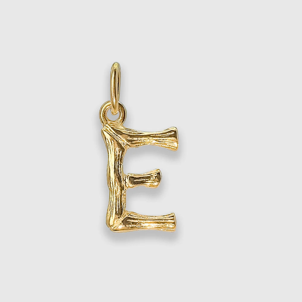 Bamboo Letter Charm
