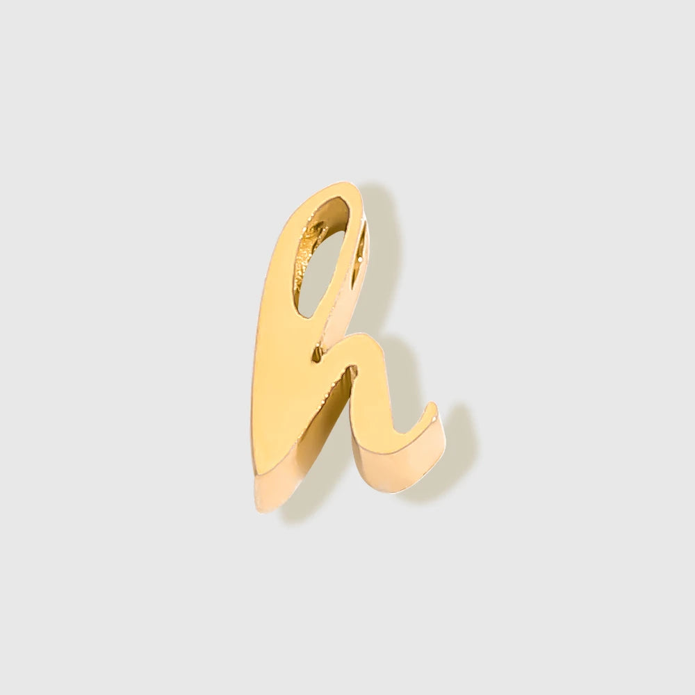 floating Lowercase letter Charm