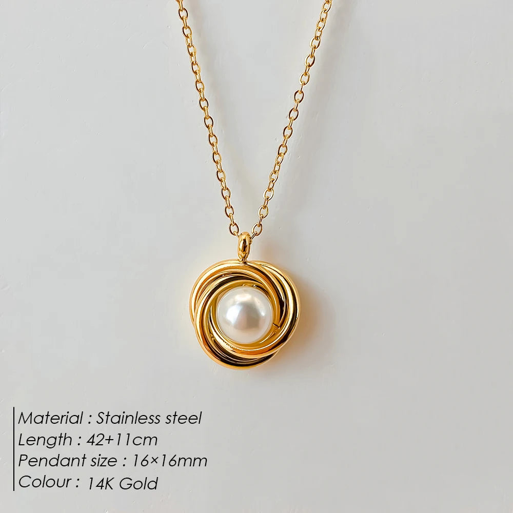 vegan Holiday Pearl Kette