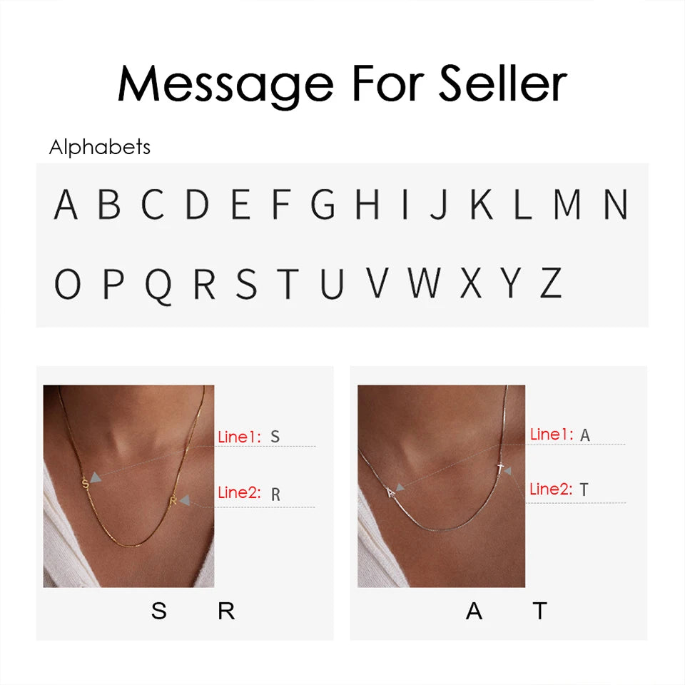 Side Letter Asymmetric Initial Kette