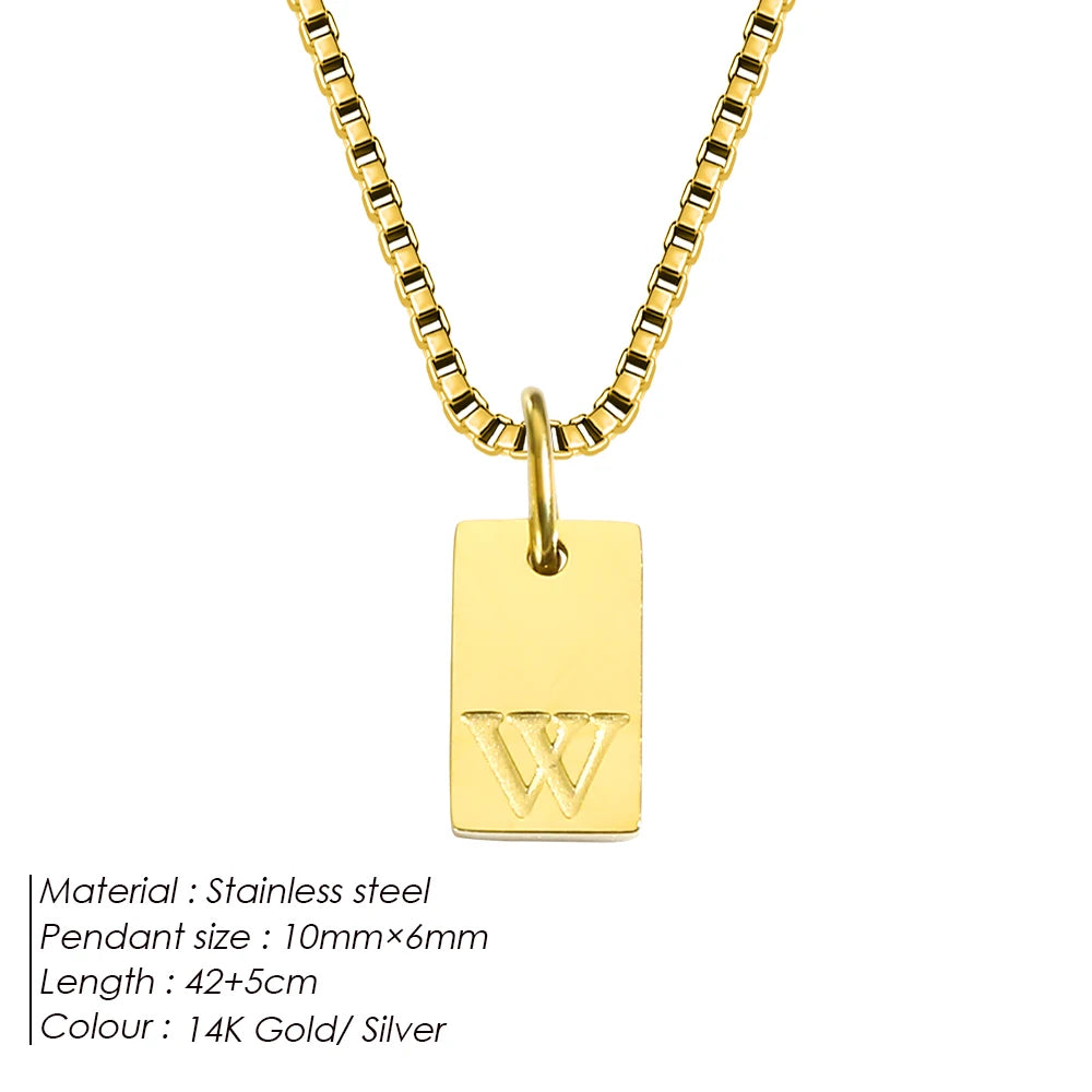 Letter Tag Box Kette