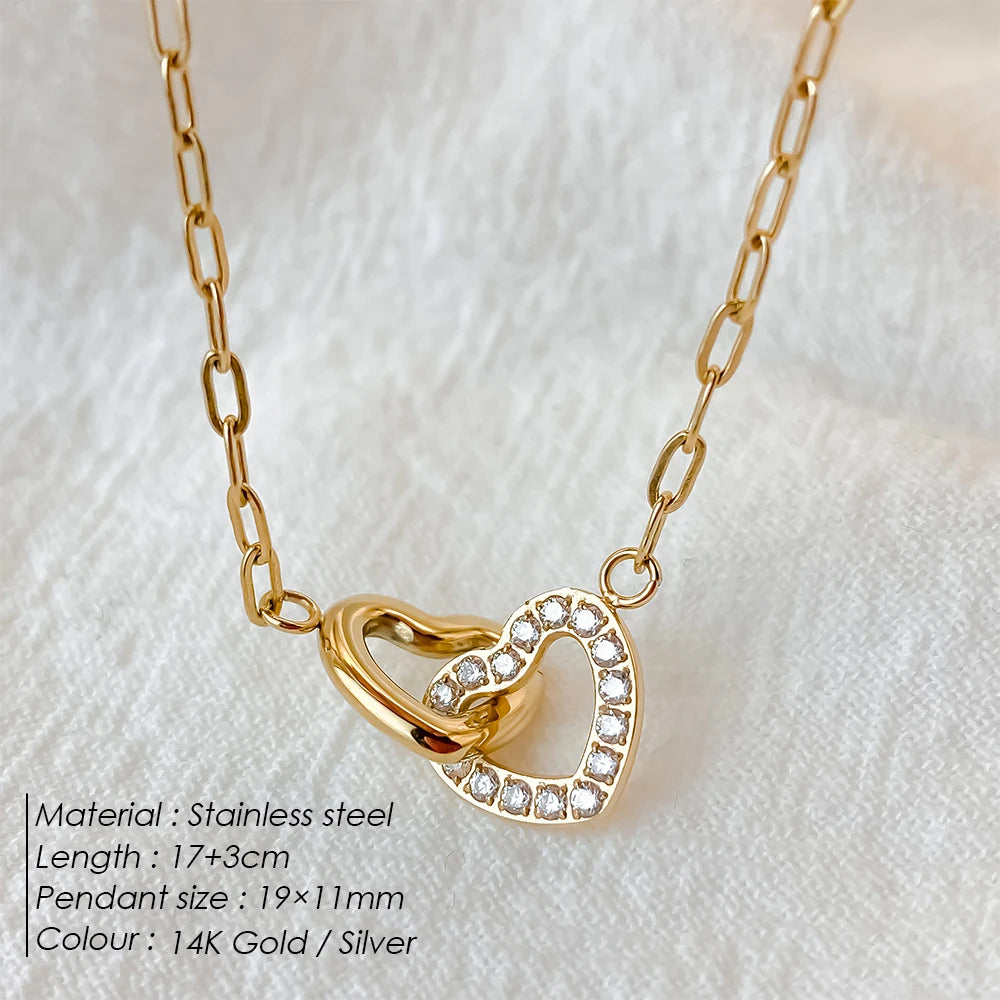 Double Heart Armkette