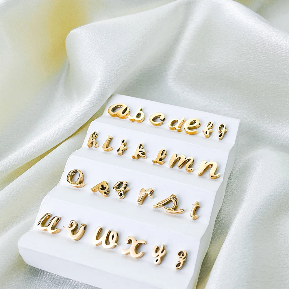 floating Lowercase letter Charm