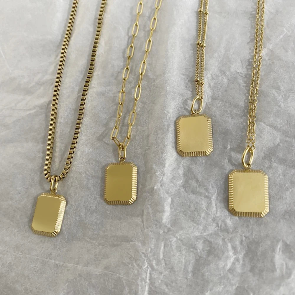 Square Tags Charm