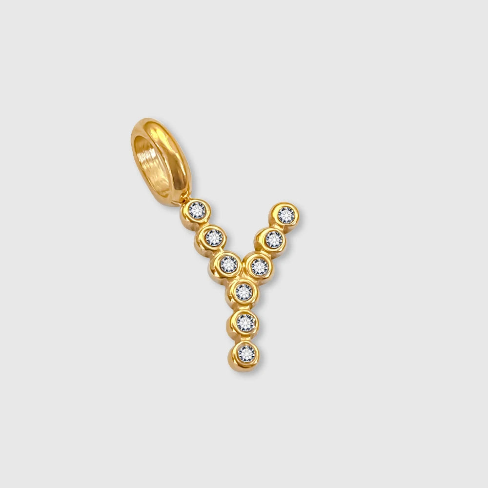 Letter Shinny Dots Charm