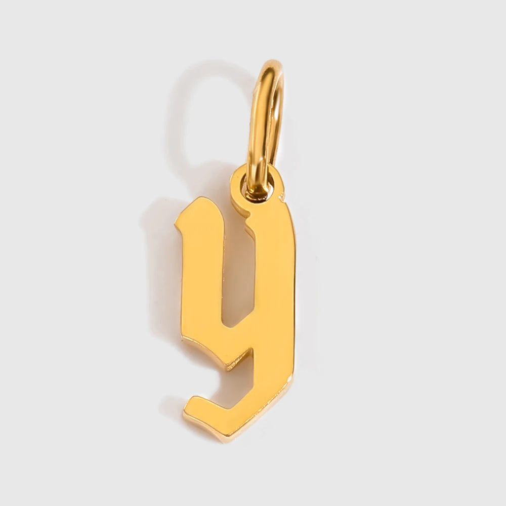 Old Style Letter Charm