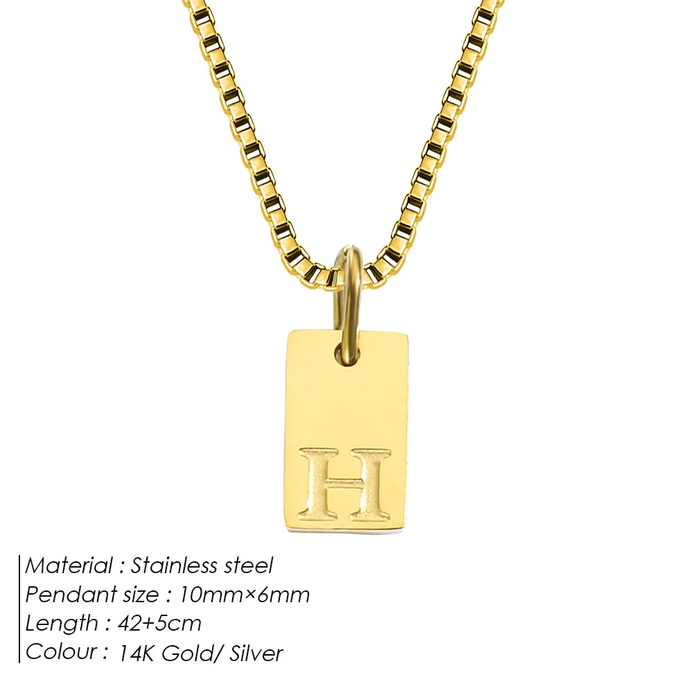 Letter Tag Box Kette