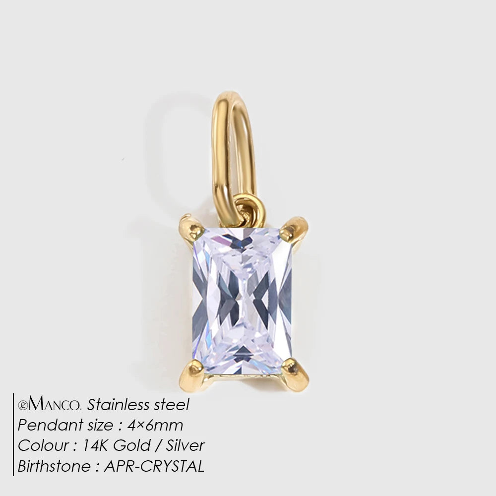 Princess Birthstone Charm