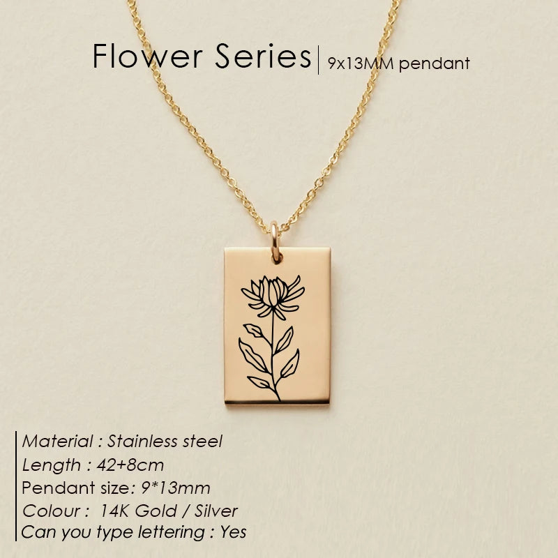 Floral Botanical SQ Kette