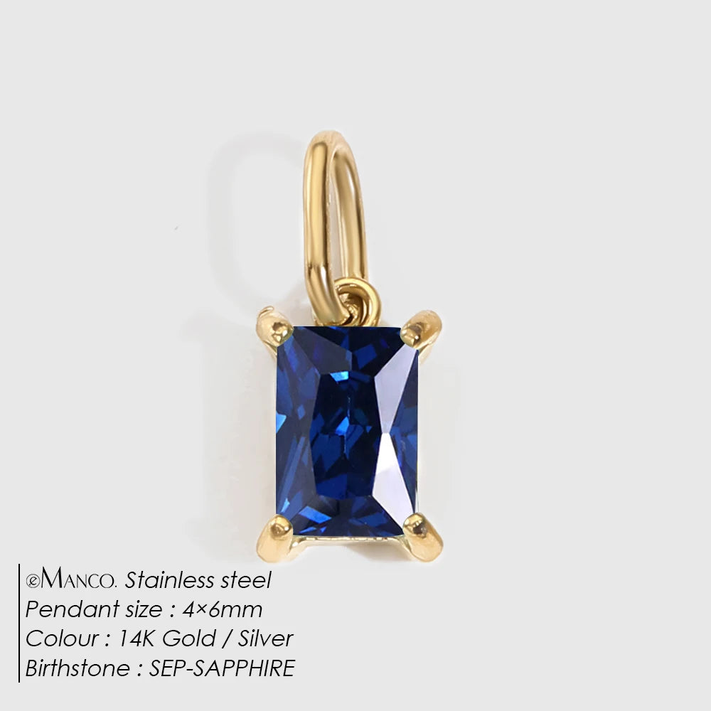 Princess Birthstone Charm