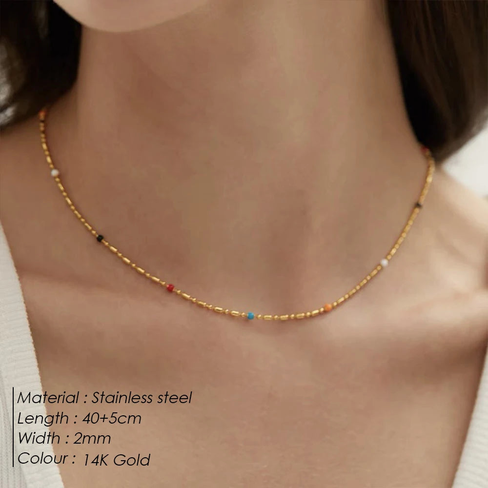 Rainbow Bohemian Kette