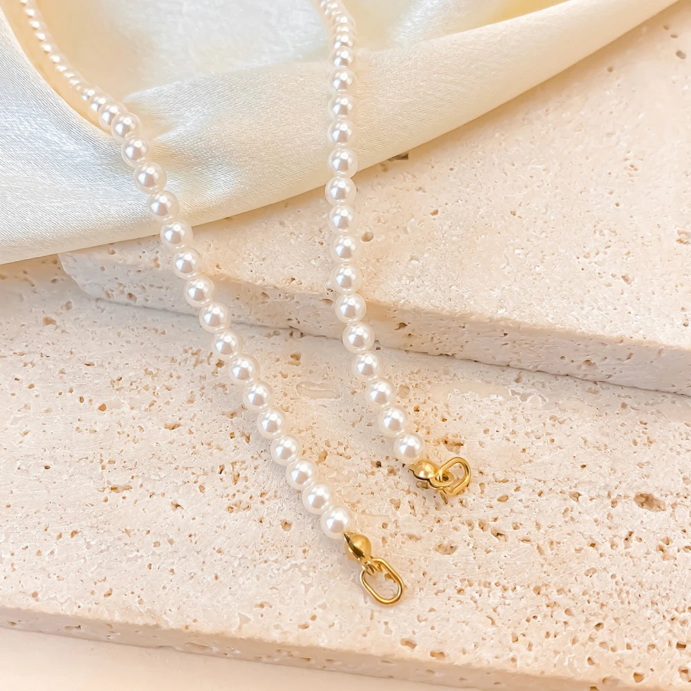 Locking Charm Kette vegane Perle